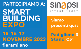Smart Building expo 2023 - Fiera Milano RHO - Sinapsi location